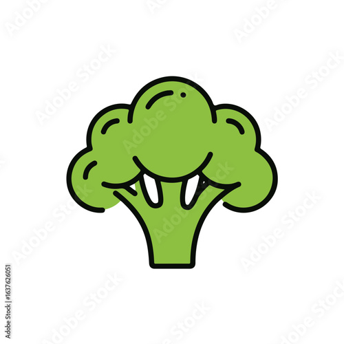 A charming broccoli illustration.
