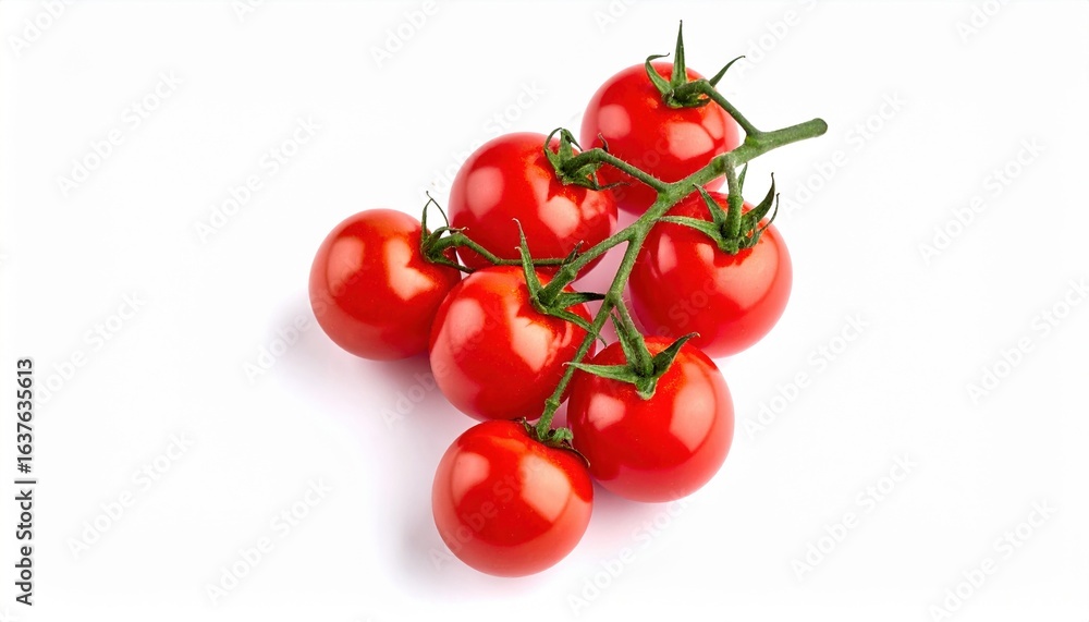 Fresh Red Tomatoes Piled Together on Bright Clean White Background Highlighting Their Natural Vibrance Fresh Red Tomatoes Piled Together on Bright Clean White Background Highlighting Their Natural Vibrance