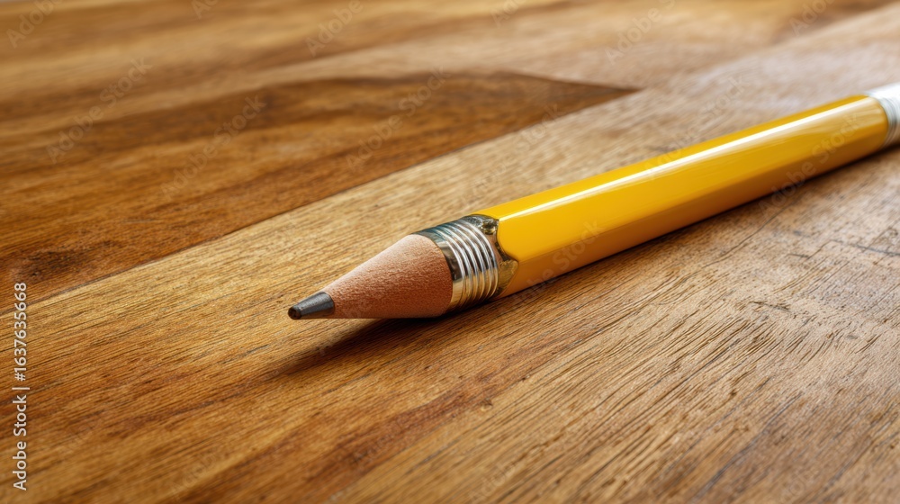 Obraz premium Pencil on table banner