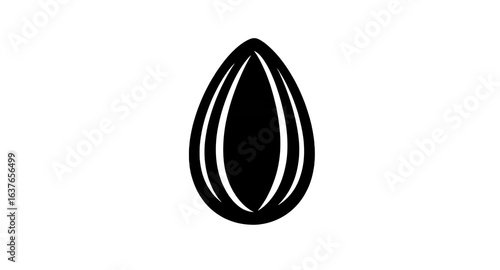 Almond Logo Design Simple, Elegant Nut Icon for Your Brand