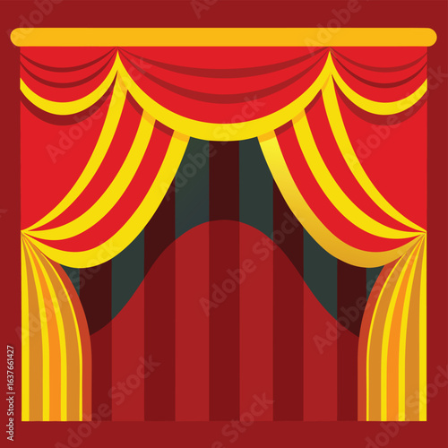 abstract red curtain background