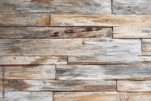 Vintage wood wall banner