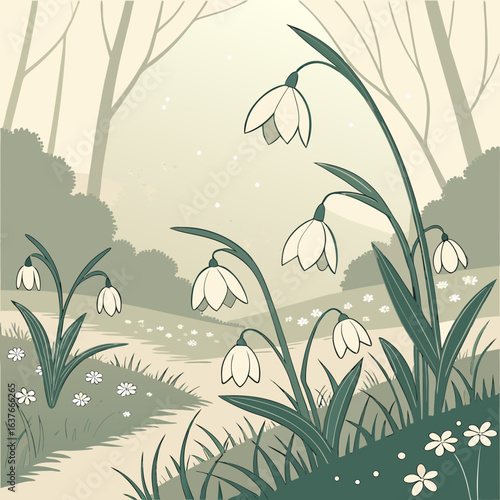seamless pattern with bamboo