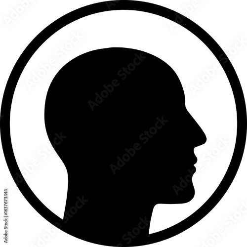 Abstract ilustration head vecktor. ilustracon de arte abstracto. 