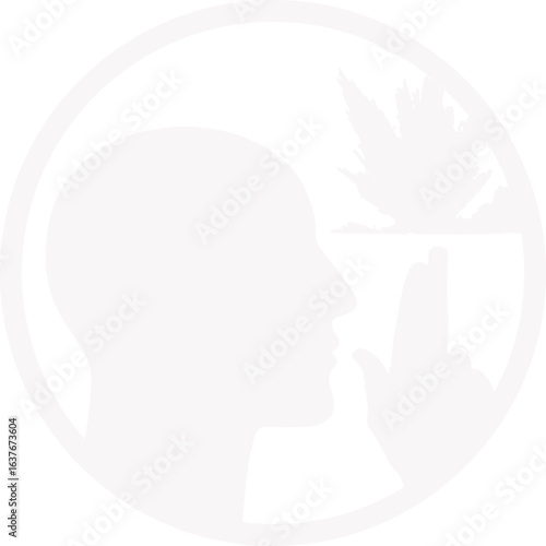 Abstract ilustration head vecktor.