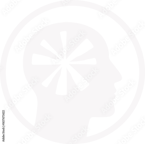 Abstract ilustration head vecktor.