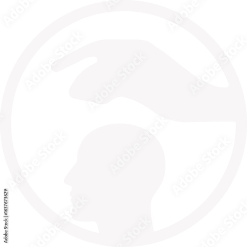 Abstract ilustration head vecktor.