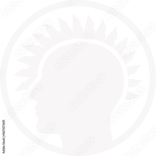 Abstract ilustration head vecktor.