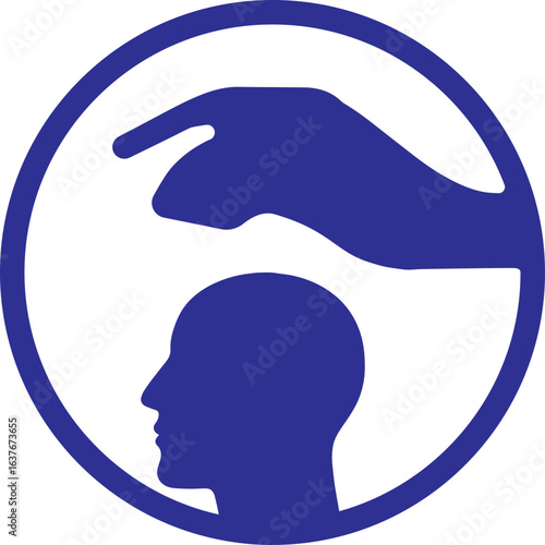 Abstract ilustration head vecktor.