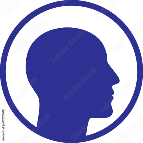 Abstract ilustration head vecktor.