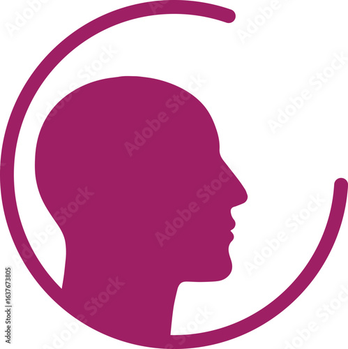 Abstract ilustration head vecktor.