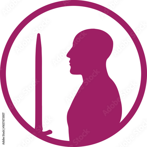 Abstract ilustration head vecktor.