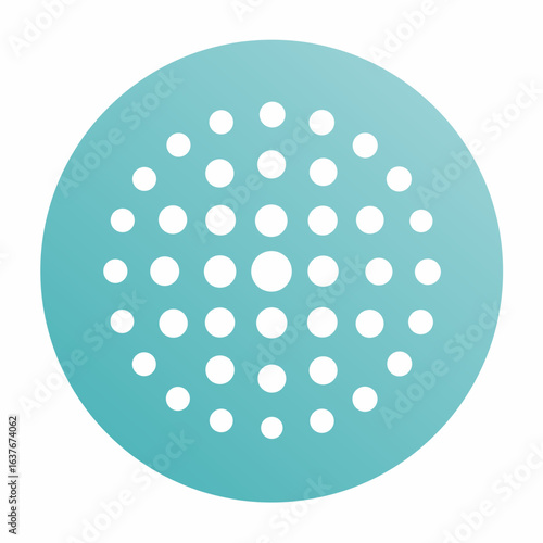 Braille Dot Pattern Minimalist Embossed Vector Design Isolated