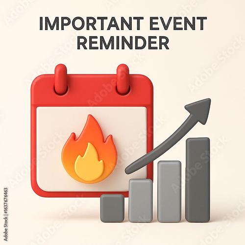 Important Event Reminder with Growth Trend