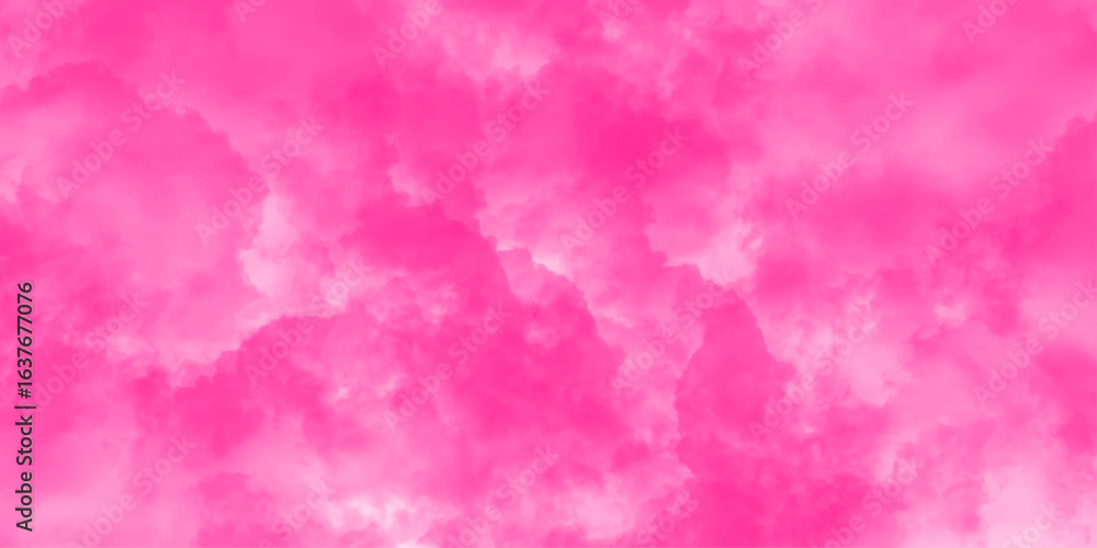 Fototapeta premium Blush Mist Cloudscape Texture. Pink Dream Fog Background. Soft Pink Cloudy Texture Background. Dreamy Pastel Sky Effect