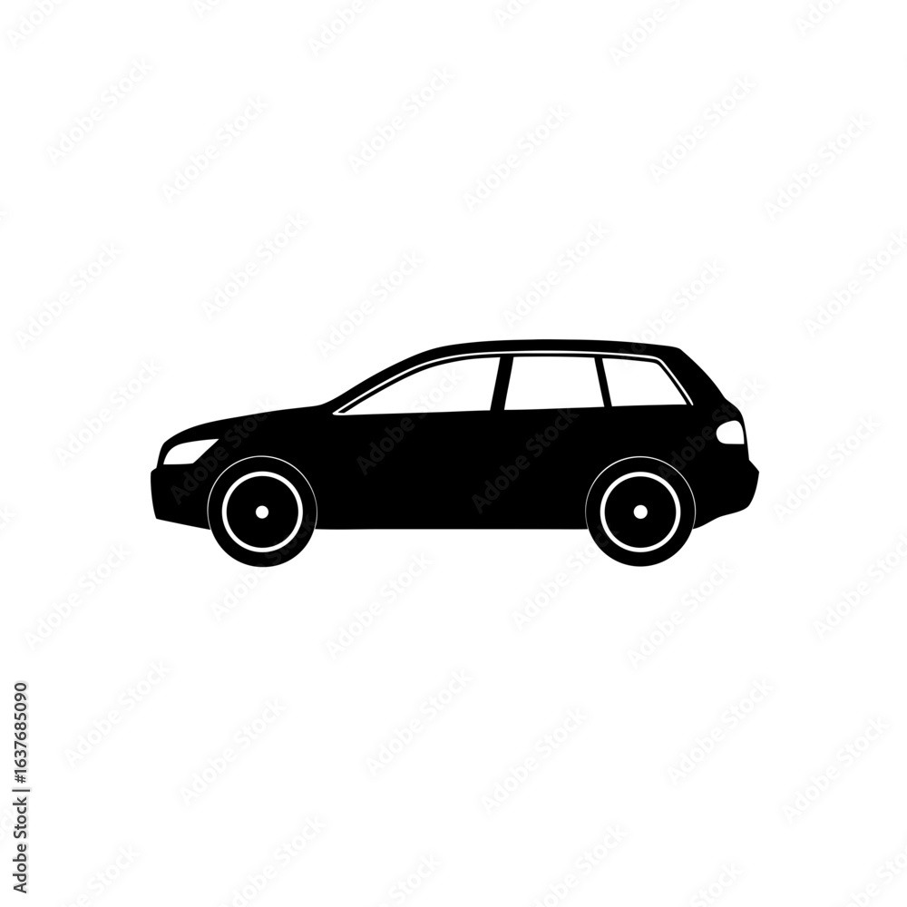 Silhouette of a car on transparent background Silhouette of a car on transparent background
