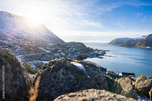 Billede på lærred nordkapp finnmark moraine massif ice