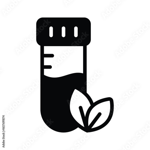 An glyph icon of science based plant test kit