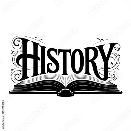 Open book symbolizes the importance of history in understanding our past and shaping our future, highlighting knowledge and learning