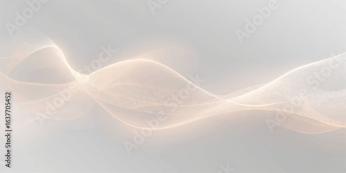 Abstract blue wave background with flowing curves and soft glowing lines