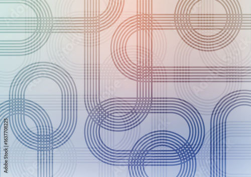 Pastel loop line graphic presentation space