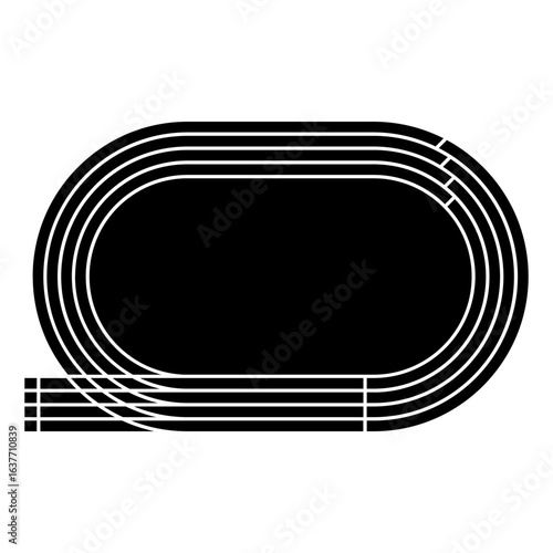 Isolated object of stadium and athletics icon. Set of stadium and race stock vector illustration.