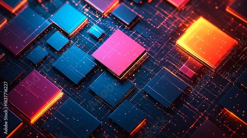 Colorful chip matrix