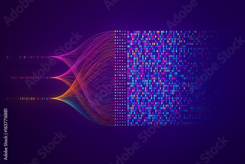 Neural Flow: A Visual Symphony of Machine Learning and Intelligent Data Transformation
