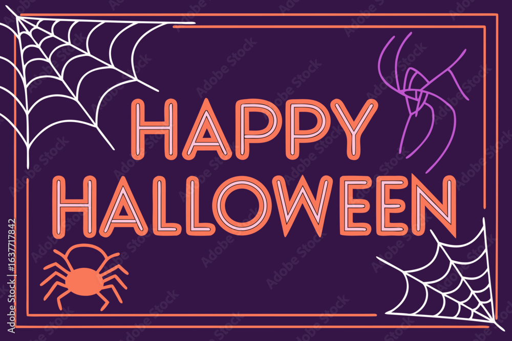 Fototapeta premium Happy Halloween vector illustration