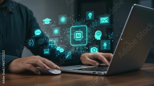 Wallpaper Mural AI-Powered Laptop: Exploring Artificial Intelligence Applications, Machine Learning, and the Future of Technology Torontodigital.ca