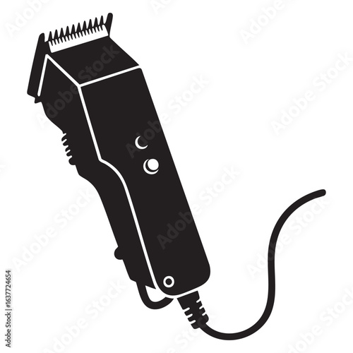 electric hair trimmer vector on white background