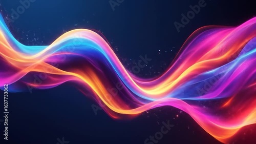 Colorful Abstract Wave Flow.