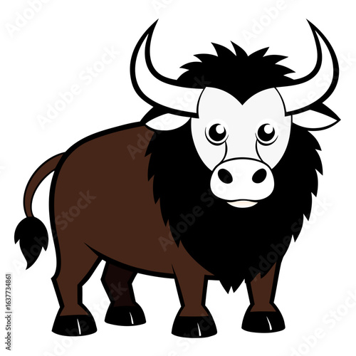 cow cartoon isolated on white