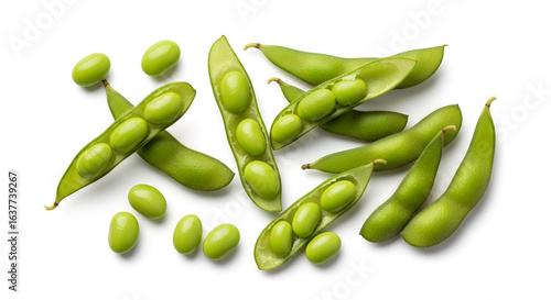 Wallpaper Mural green peas isolated on white Torontodigital.ca