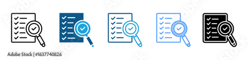 Evaluation icon sheet multiple style collection