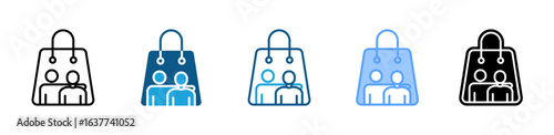 Accompany Customers icon sheet multiple style collection
