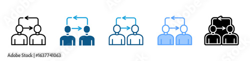Interaction icon sheet multiple style collection