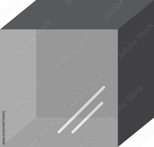 앞이 투명한 검은색 박스