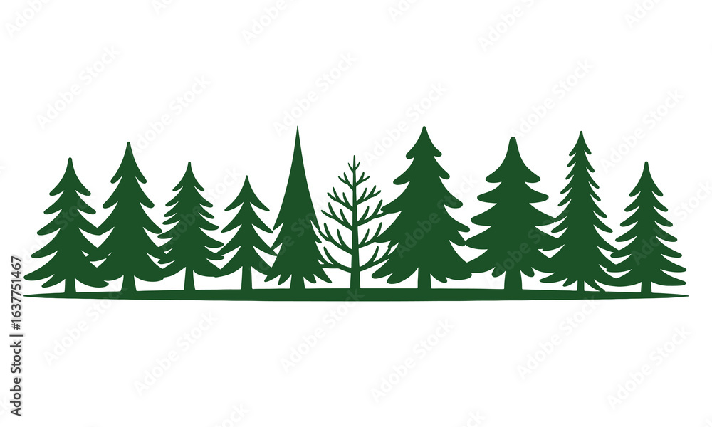 Obraz premium Pine tree vector, pine tree logo design, pine tree icon