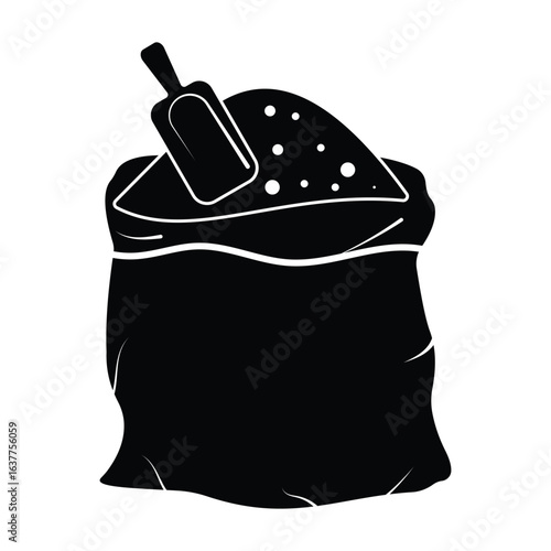 Sugar bag icon vector image. Suitable for mobile application web application and print media. sugar icon vector design template in white background.