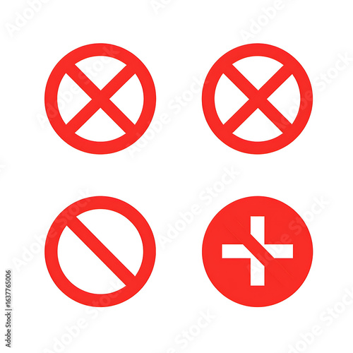 Red Circle Prohibition Cancel Symbols High-Resolution Vector Graphics Download Free Download Red Circle Prohibition Cancel Symbols High-Resolution Vector Graphics Download - GFXLoad