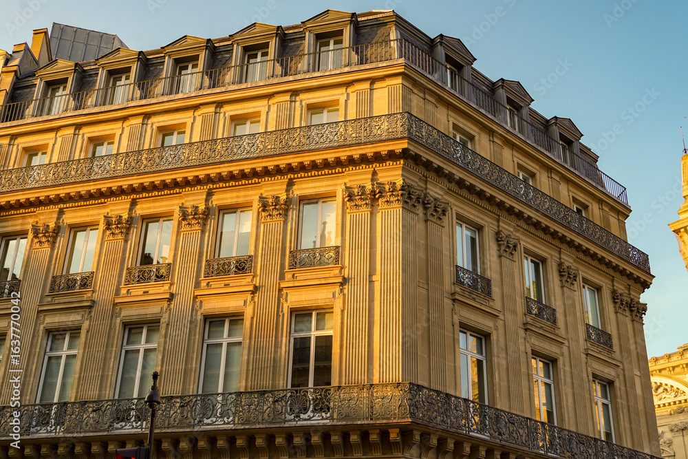 Fototapeta premium exterior facade of the Opéra Garnier , concert hall in Paris, France