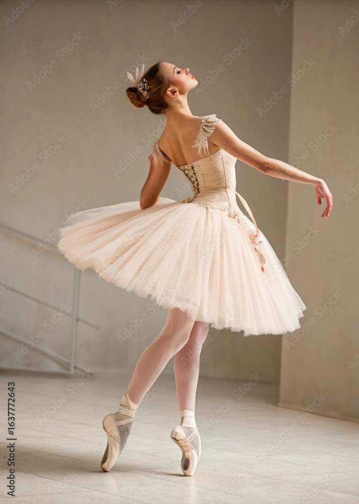 Naklejka premium ballet dancer in tutu