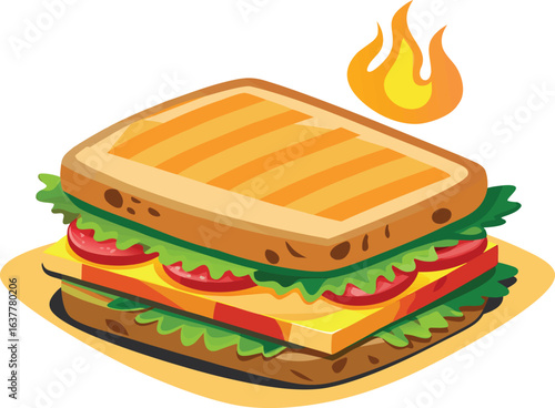 This collection of black and white images depicts illustrations of a grill stacker, showing different views and uses of the tool
