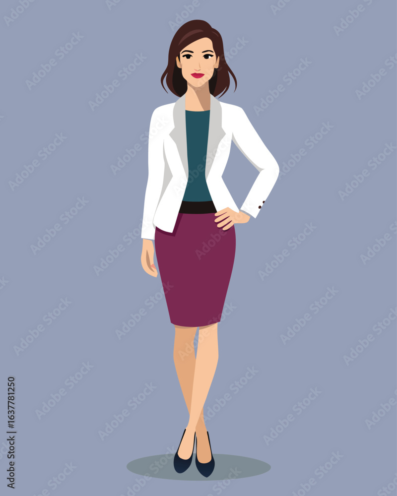 Fototapeta premium Creative Female Outfit Ideas Editable Vector – Fashion Illustration, Character Design, Digital Costume Concepts, Stylish Clothing Inspiration for Brands