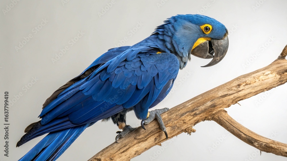 Obraz premium Hyacinth Macaw on studio background