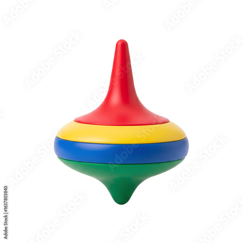 Foto Colorful classic spinning top toy
