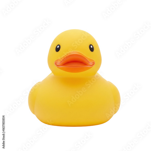 Cuadro en lienzo Yellow rubber duck classic bath toy for childhood fun