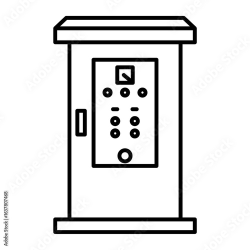 Motor starter unit icon