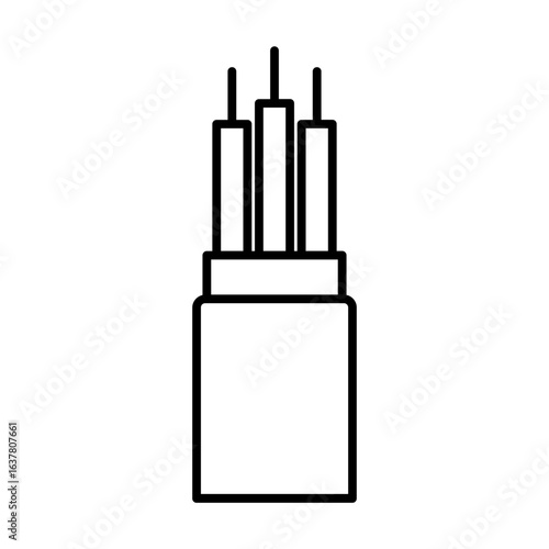 Four core cable icon
